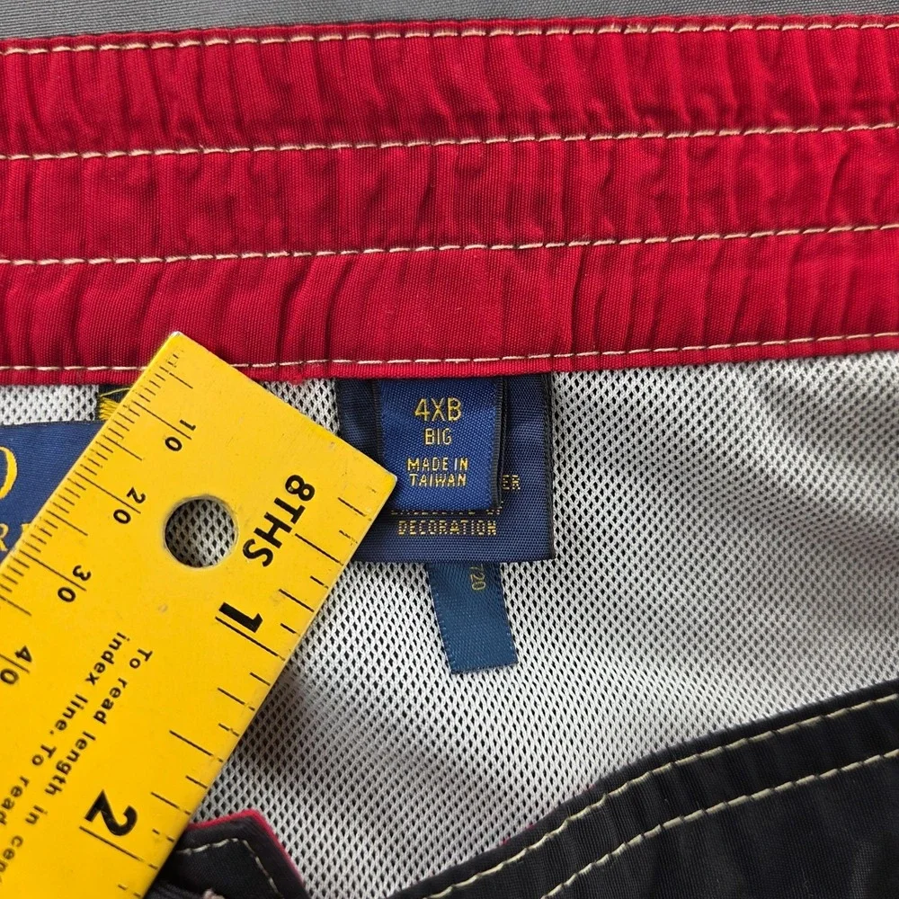 Polo Ralph Lauren Men's 4XB Big Black Cargo Mesh Lined Board Shorts Swim Trunks